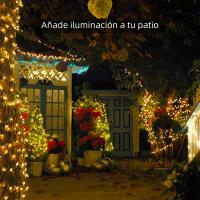Cadena De Luces Solares Impermeable 300LED 8 Modos Para Jardines Bodas Fiesta De San Valentín Navidad Árbol De Navidad Hogar - details 0