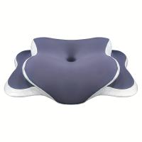 Almohada De Memoria Con Funda De Seda Hielo Para Cervical Ergonómica Suave Y De Baja Reacción Con Dos Alturas Regalo Familiar Para Dormitorio - details 5