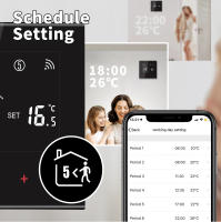 Termostato Inteligente WiFi Tuya Para Calefacción Eléctrica Y Agua/Gas Con Control Remoto Compatible Con Alexa Y Alice - details 2