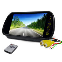 Monitor De Espejo Retrovisor Para Coche 7 Pulgadas Pantalla TFT LCD HD Universal Con 2 Entradas AV Cámara De Parkings Traseros - details 2