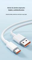 Cable De Carga Rápida Tipo C 6A 67W USB Para Xiaomi Redmi POCO X6 Huawei Honor OPPO Realme Cable De Datos Turbo Carga Mi Super Rápido Color Blanco - details 9