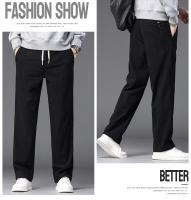 Pantalones De Corduroy Recto Para Hombre En Caqui Negro Gris Con Cintura Elástica Estilo Casual Suave Y Elástico Talla Baggy - details 15