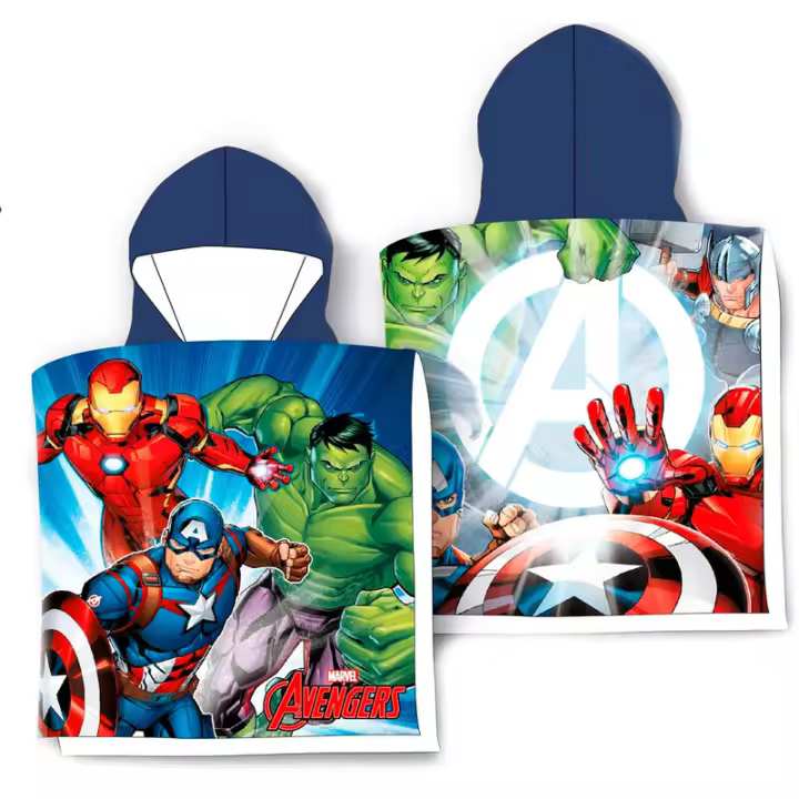 Poncho Toalla Avengers Marvel Microfibra 55x100cm. - 1