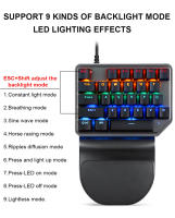 Motospeed K27 Teclado Mecánico De Juego 27 Teclas Con Cable Iluminación LED Retroiluminada Numpad Single Para Laptop Switches Rojos - details 1