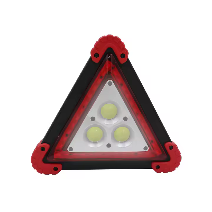Señal de Emergencia Portátil Triángular con 4 Modos de Iluminación Negro/Rojo 7500K 20000H 7hSevenOn - 1