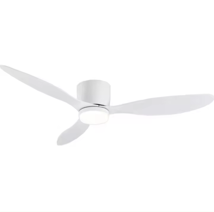 Meimon Ventilador de techo con luz LED y control remoto, ventilador con mando a distancia color madera y blanco, diámetro 105 cm, Voltaje: 85-265V, Ideal para salones, dormitorios o zonas de descanso que buscan una solución moderna, funcional y elegante. - 1