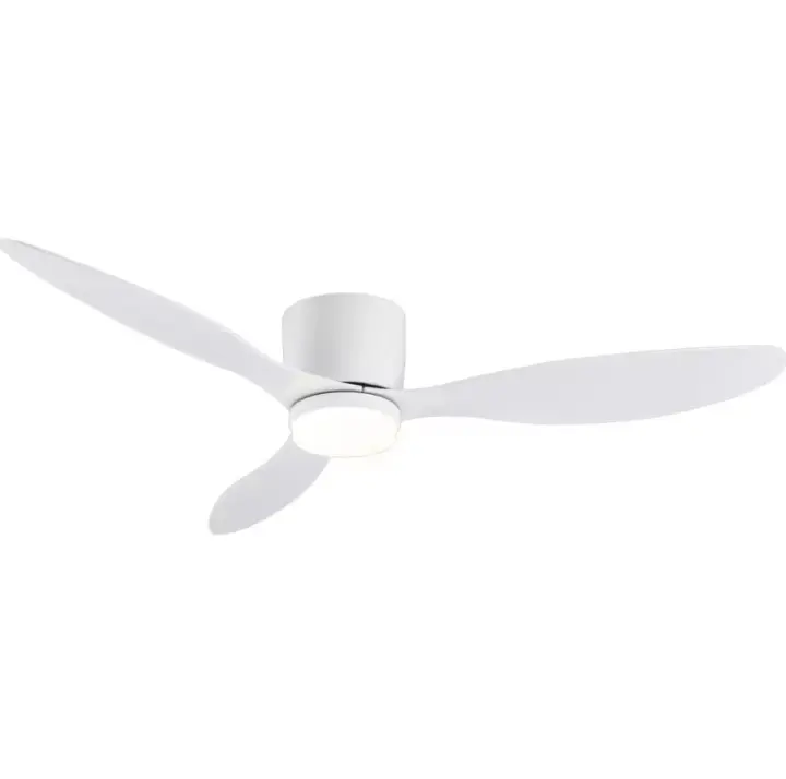 Meimon Ventilador de techo con luz LED y control remoto, ventilador con mando a distancia color madera y blanco, diámetro 105 cm, Voltaje: 85-265V, Ideal para salones, dormitorios o zonas de descanso que buscan una solución moderna, funcional y elegante. - 1