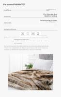Manta De Peluche Imitación De Zorro Doble Capa Suave Y Cálida Para Decoración Del Hogar Y Sofá Cubierta De Cama Manta De Piel De Mink Para Adultos - details 7