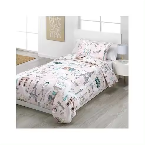 Funda Nórdica Infantil Niñas Cama 90 y Cama 105 Cierre Botones Ohlalá Sibiles 00215 - 1