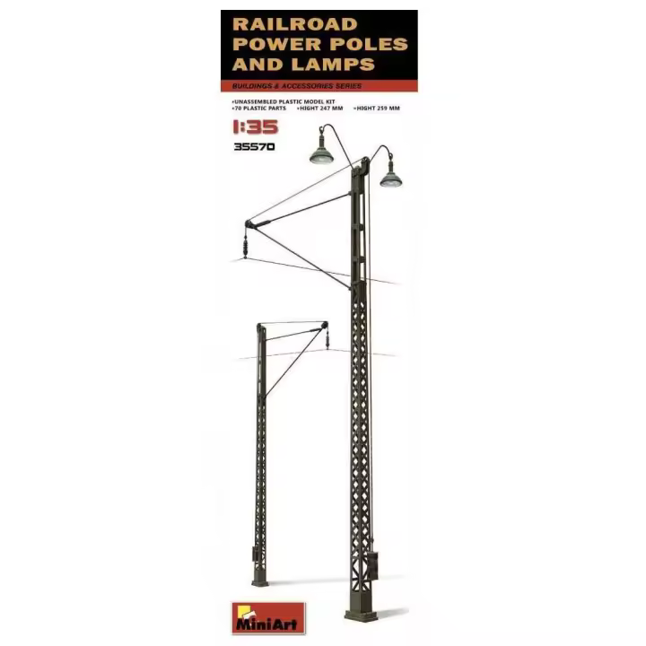 Postes de la luz y farolas de ferrocarril MiniArt-35570 - 1