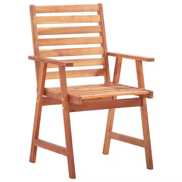Sillas de Coque para Jardín 6 UDS Madera maciza de Acacia - 1