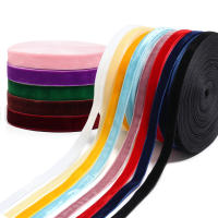 Cinta De Veludo Colorida De 10 Yardas Solapa De Encaje Para DIY Bocadillo Decoración De Regalos Y Accesorios De Ropa - details 3