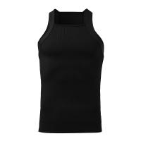 Nueva Moda Camiseta Deportiva Para Hombre Color Sólido Cuello Redondo Sin Mangas Para Gimnasio Ropa De Calle Casual Chaleco Fiesta Tallas S-5XL - details 7