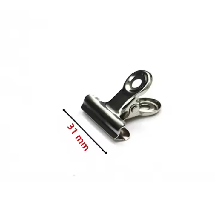  Clip De Acero Inoxidable Extra Grande Para Documentos Y Facturas Clip Fuerte Para Oficina Y Tablero De Dibujo Clip De Data Dovetail Clip - 1