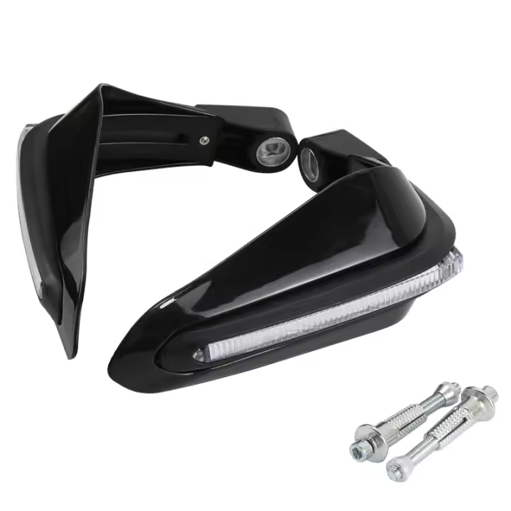 Protector De Mano Para Motocicleta Luz De Señalización LED Intermitente Cubierta Universal Impermeable Para Bicicleta De Tierra - 1