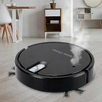 5-in-1 Robot Vacuum Cleaner With Led Atmosphere Lights - Black Color - details 4