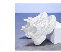 Zapatos Blancos Para Niños Y Niñas Moda Comodidad Transpirable Antideslizantes Casuales Para Escuela Calzado Para Caminar - details 17