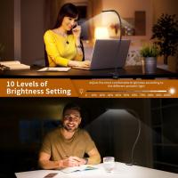 Lámpara De Escritorio Dual Con Timer De 3-6-12 Horas Función De Cuidado De Los Ojos 3 Modos De Iluminación 5 Niveles De Brillo Control Remoto LED Moderna - details 12