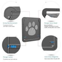 Puerta Para Perros Y Gatos De Exterior Con Cerradura Segura Instalación Fácil Ventana Puerta De Casa Acceso Libre Estilo Moderno - details 6