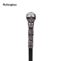 Bastón De Moda De Plata Con Mango Redondo Elegante Para Fiesta Y Decoración Cruzado De 93cm Con Punta De Goma Material De Acero - details 6