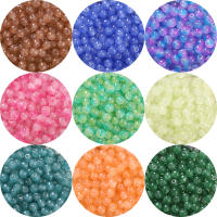 Alrededor De 30 Piezas De Cuentas De Imitación De Jade De Vidrio, Cuentas De Manzana, Cuentas Redondas Para La Creación De Joyas DIY Accesorios Para Collares Hechos a Mano Cuentas Sueltas - details 8