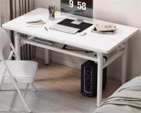 Mesa escritorio plegable, Ordenador Escritorio Oficina estudio , escritura para estudio, PC, portátil, mesa de trabajo, mesa de juegos, pata metal - details 6