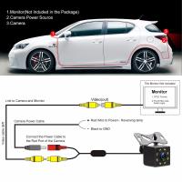 Cámara Trasera Para Coche Con Visión Nocturna Y Luz LED Cámara De Parkings Amplio Ángulo De Visión HD Para Vehículos - details 6