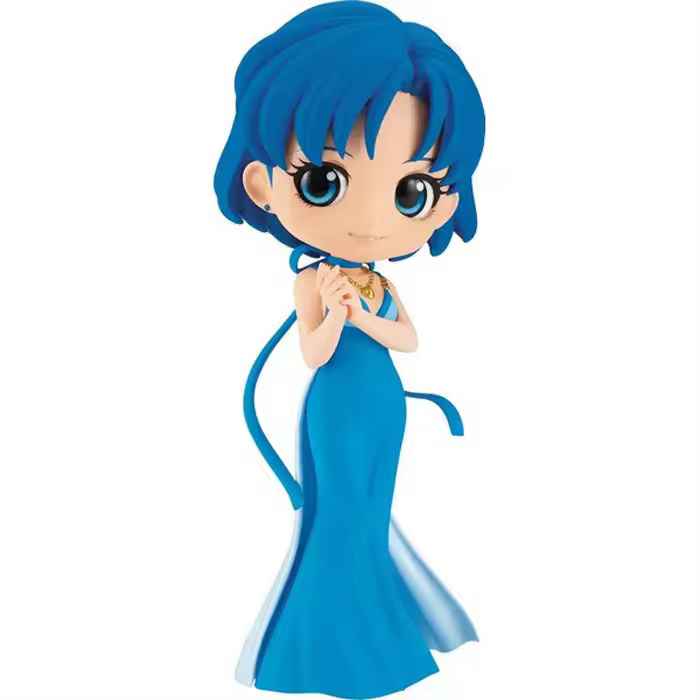 Figura Princess Mercury ver.A Pretty Guardian Eternal the Movie Sailor Moon Q posket 14cmFigura  Coleccionable - Idea de Regalo- Mercancia Oficial - Juguetes para Niños y Adultos - Movies Fans - Muñeco para Coleccionistas y Exposición - 1
