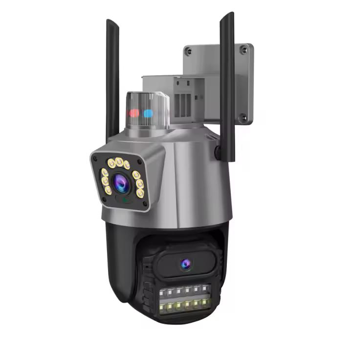 Cámara de Vigilancia IP para Seguridad con Enlace de Bola, 3MP, Audio Bidireccional, Visión Nocturna, Rotación Horizontal y Vertical, Alarma, Almacenamiento hasta 128GB, Monitoreo Remoto, Resistente a Rayos, Impermeable IP66 para Interior y Exterior - 1