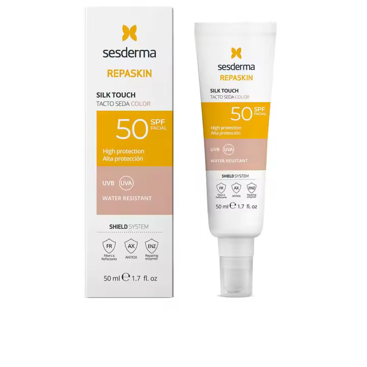 SESDERMA REPASKIN FACIAL tacto seda con color SPF50 50 ml - 1