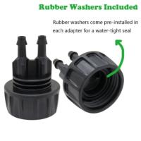 Adaptador De Grifo Para Riega Drip 4-Maneras Para Jardín 1/4'' Sistema De Riego Automático Kit De Riego Para Bonsái Maceta Plantas Estufa - details 4