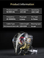 KZ EDX Lite Auriculares De Bass HIFI Estéreo Intra-auriculares Para Música Escenario Deportes Y Gaming Con Micrófono - details 8