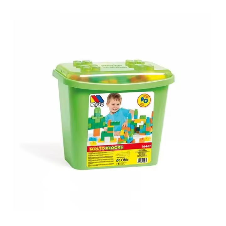 Molto - Juego de Bloques de Construcción de 90 Piezas para Niños - 1
