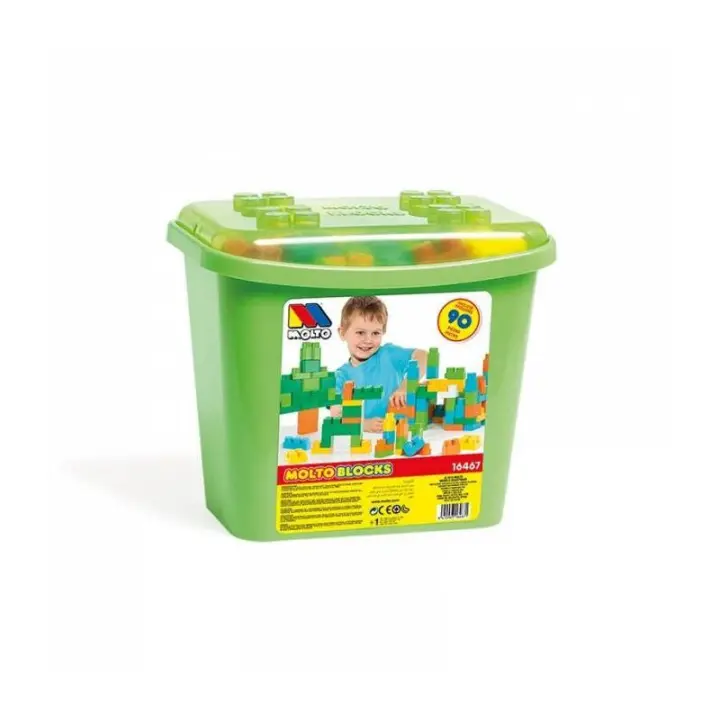 Molto - Juego de Bloques de Construcción de 90 Piezas para Niños - 1