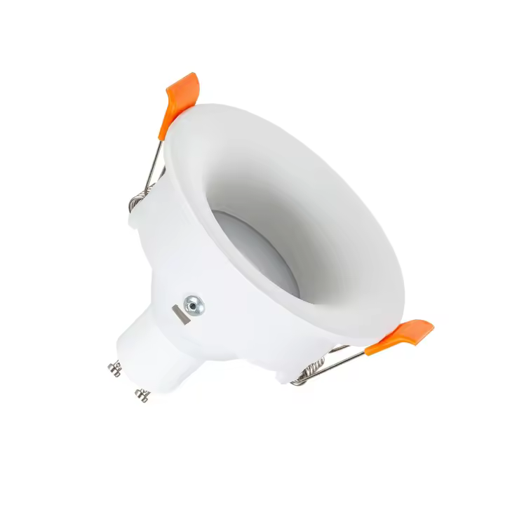 Ledkia Aro Downlight Circular Luz Indirecta Blanco para Bombilla LED GU10 / GU5.3 Corte Ø 70 mm Blanco - 1