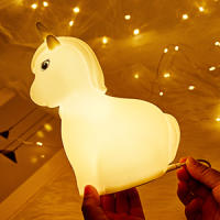 Unicornio Luz Nocturna Infantil, 7 Colores Lampara Bebe Noche, Silicona Luz Bebe Nocturna, Capacidad de la bateria1200mAh, Luz Quitamiedos Infantil Luz, Unicornios para Niñas, Conexion USB - details 6