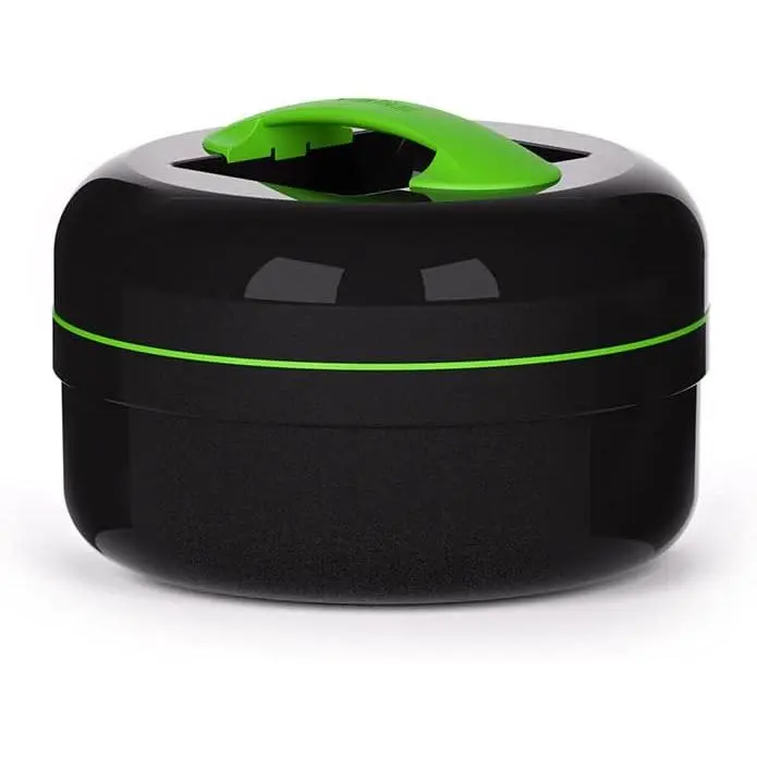 Valira Proterm - Fiambrera térmica de 1.5 L para sólidos, , hecha en España, color Negro/Verde - 1