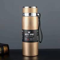 Botella Térmica De Agua 1000ml Termo Acero Inoxidable Doble Capa Para Café Y Té Aislado Leve Y Resistente Al Desbordamiento Para El Escritorio - details 3