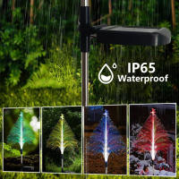 Luz De Árbol De Navidad Solar Impermeable Y Colorida Con Fibra Óptica Luz De Invierno Autónoma Con Enchufe Al Suelo - details 8