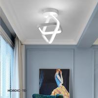 Lámpara De Techo LED Moderna 22W En Blanco Frío 6500K Diseño Escandinavo Elegante Para Pasillo Entrada Balcón Instalación Suelta Sin Bombillas Incluidas Material Aluminio - details 0