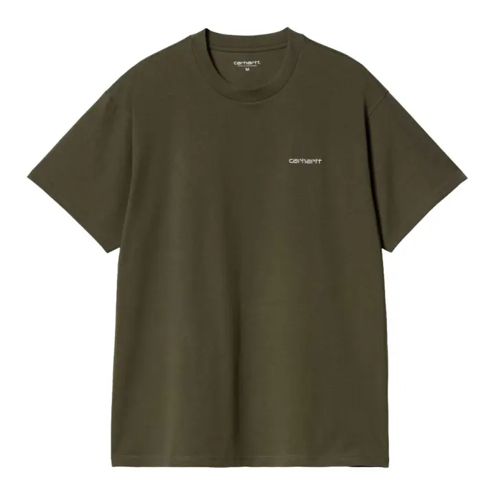 Camiseta Verde Script Embroidery T-Shirt Turtle /Air Pink Logo Pequeño - 1