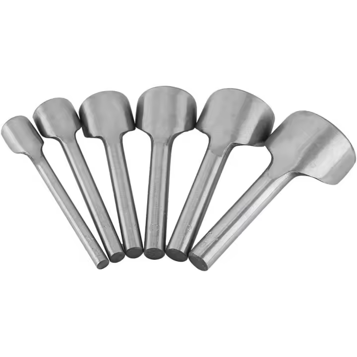 6 unids/set plata de larga duración acero A3 (15 40mm) sólido durable Cúter Punch, medio cortador redondo, para titular la tarjeta, cinturón, procesamiento final en - 1
