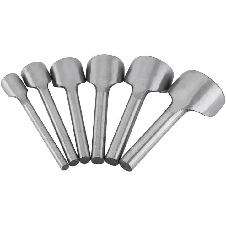 6 unids/set plata de larga duración acero A3 (15 40mm) sólido durable Cúter Punch, medio cortador redondo, para titular la tarjeta, cinturón, procesamiento final en - 1