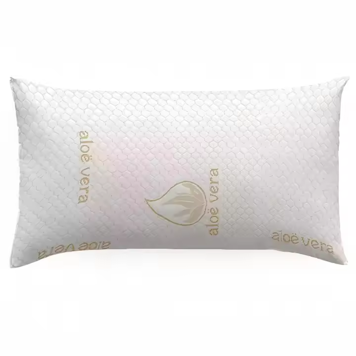 STARLEY-Almohada viscoelástica de fibra hueca para dormir, cojín de cama antialérgico de alta recuperación, para el hogar, con copos de nieve de aloe vera - 1