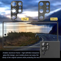 2PCS Protector De Lente De Cámara De Vidrio Templado Metálico Para Samsung Galaxy S24 S22 Ultra S23 plus S24Ultra S24Plus Film Cubierta Para Lente - details 2