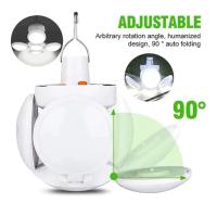 Lámpara De Camping Solar Impermeable Con Luz De Fútbol Y USB Recargable Bombilla LED Plegable Para Emergencias Lámpara De Pesca Ideal Para Tienda De Campaña Jardín Hogar Coche Fiesta - details 3