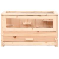 vidaXL Jaula para hámster madera maciza abeto 60x30x35 cm - details 3