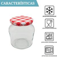 Mundotarros - Tarros de Cristal de 720 Ml Ovalados con Tapa de Rosca Hermética + Ebook de 102 Recetas - Tarros para Mermelada, Conservas, Salsas - details 3