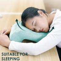 Almohada boca abajo | Cómoda y suave almohada para dormir con abertura para el brazo, almohada de masaje con forma de dona, soporte para la cabeza y el cuello, ideal para la siesta. - details 0