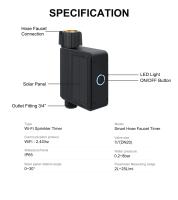 KEMEK Timer De Riego Inteligente Con Solar Powered Wifi Programable Para Sistema De Riego Automático Inlet De Latón Para Jardín Y Huerto - details 15